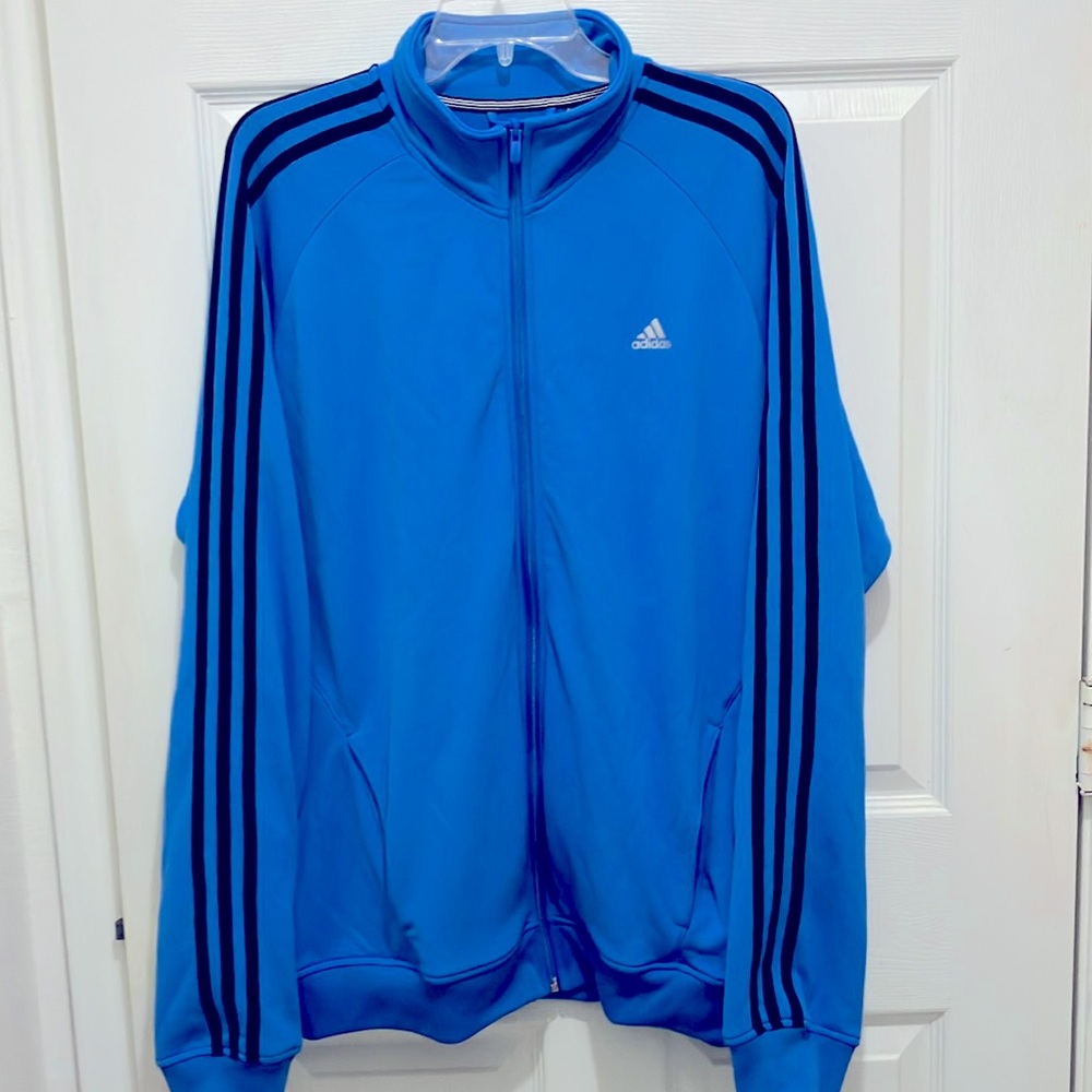 Adidas Track Jacket Warmup Soccer Jump Suit Tracksuit Top Jogging coat EUC